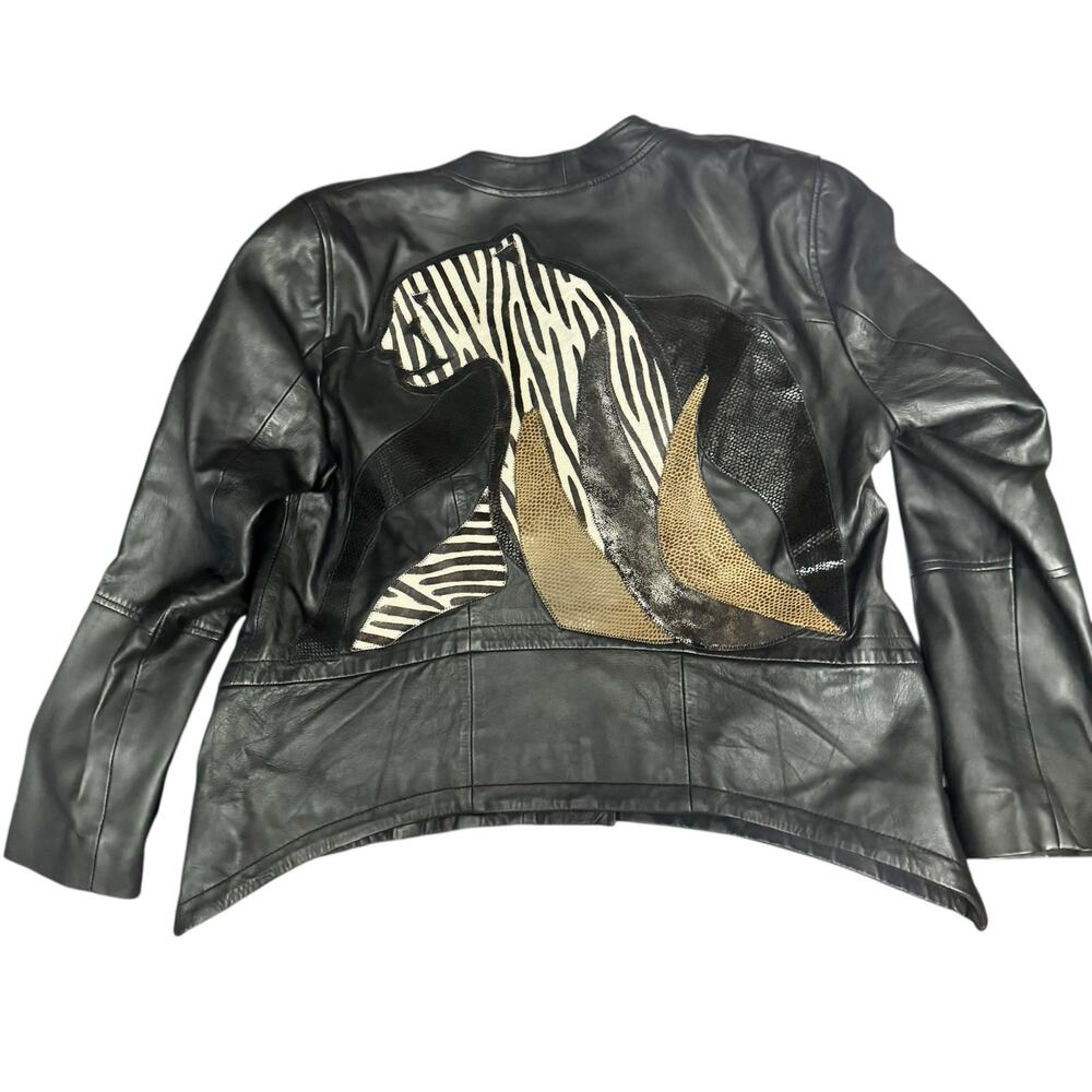 17. NEW Sharif 1827 Lamb Leather Jacket Size XL - Picture 2 of 9